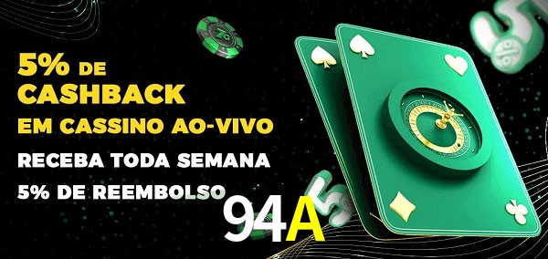 Promoções do cassino ao Vivo 94A